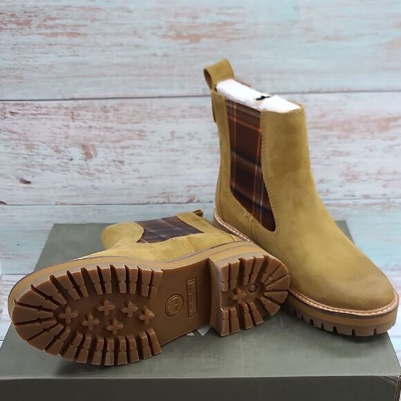 Timberland Courmayeur Valley Chelsea Medium Brown Suede NWOT - Picture 3 of 9